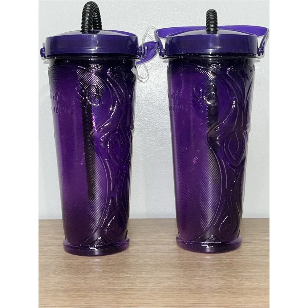 Busch Gardens Tampa Serengeti Flyer Reusable Souvenir Cup w/ Straw 2023 Lot Of 2